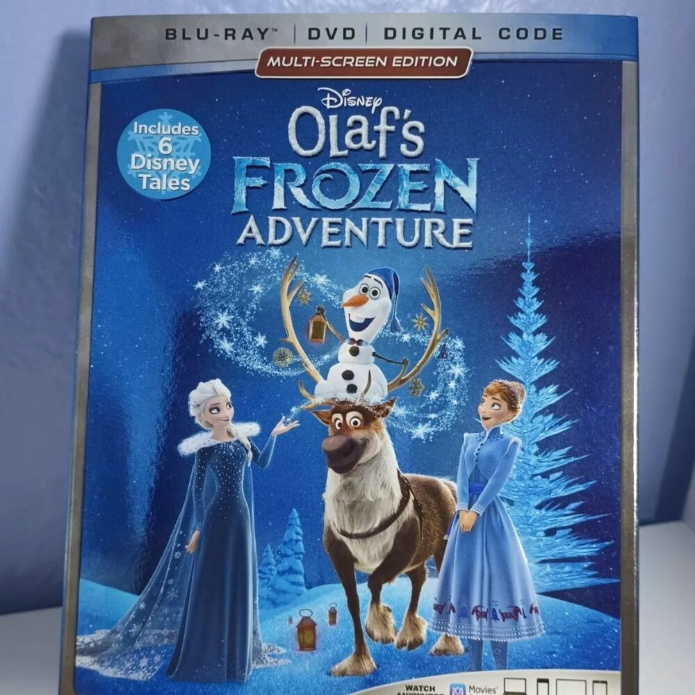 Disney Olaf's Frozen Adventure Blu-Ray + DVD + Digital Code Christmas Special